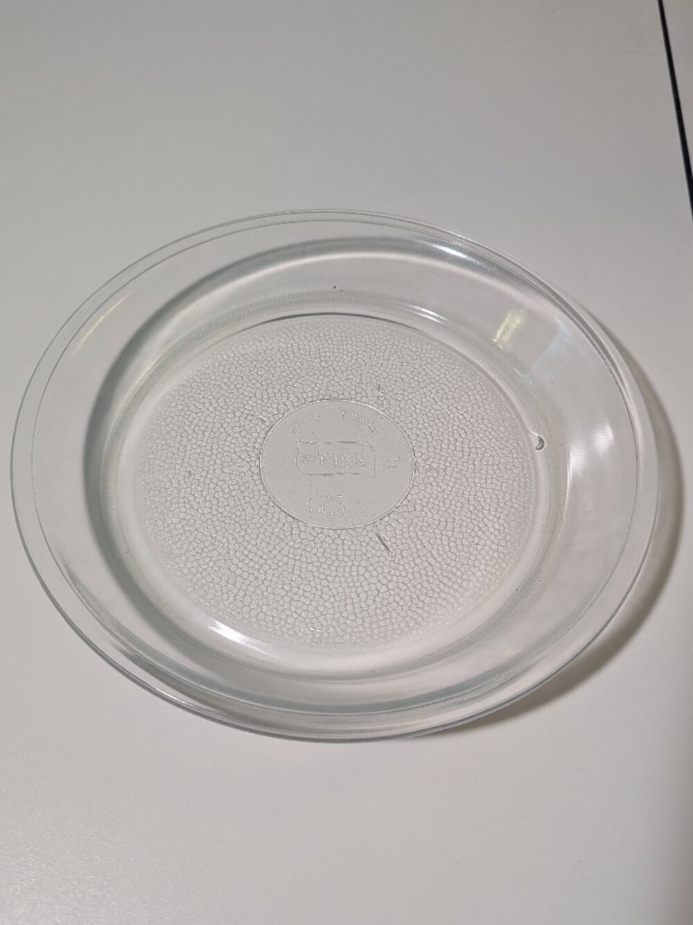Vintage Glasbake Clear Glass 9-Inch Pie Plate / Baking Dish (Model #J2407)